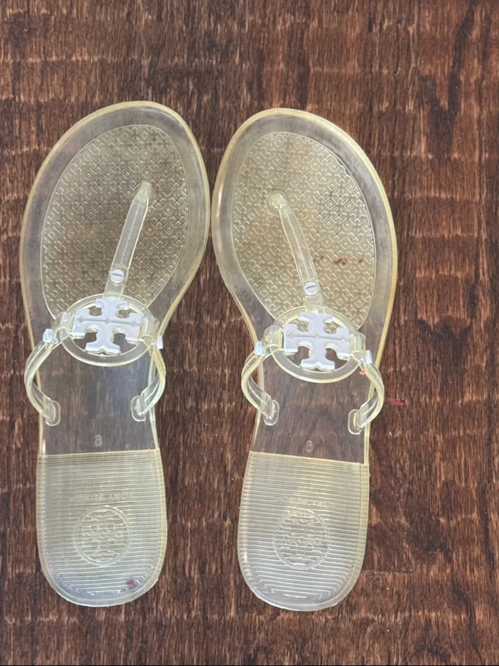 Tory Burch clear mini millers size 6 - Picture 2 of 2
